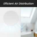 Repa Market 6" Inch White Steel Universal Diffuser - Adjustable Valve - Air Intake, Supply, Exhaust Duct Ventilation - Round Seamless Metal Soffit Vent Cover - Home Office Wall Ceiling