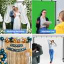 Hemmotop Backdrop Stand 10x8ft (WxH), Photography Background Stand for Parties, Adjustable Photo Backdrop Stands Kit for Wedding, Photo Booth, Party, Decoration, Balloon, Projector Screen
