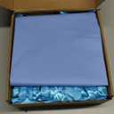 Zhanmai 100 Pcs 4.7 x 2.4 x 3.9 Inch Mini Gift Bags Bulk with Tissue Paper Kraft Paper Bag with Handle Gift Tag for Birthday Party, Valentines Day, Baby Shower, Wedding, Mother's Day (Light Blue)