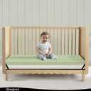 Beautyrest Silver PureAir Two-Stage Crib and Toddler Mattress Greenguard Gold, Removable/Machine Washable Cover, Breathable Cover & Core with Stain Release, Moisture Wicking Technology, White/Green