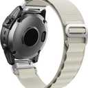 20mm Nylon Quick-Fit Watch Band for Garmin fenix 7S/6S/5S, epix Pro Gen 2 42mm, fenix 8 43mm, Descent Mk3/Mk3i 43mm, Approach S70, D2 Delta S  Soft, Breathable Replacement Strap for Men & Women