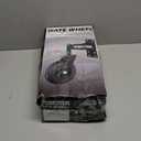 8inch Gate Wheel, 600lb Capacity Heavy Duty Gate Wheel, 360 Rotation Spring Loaded Gate Casters, Fence Gate Wheels for Metal Tube Gate Wooden Gate with Dust Ring Screws & Screwdriver