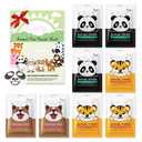 Kaely 8 Pack Animal Character Sheet Masks, Face Masks for Kids Teens Skin Care, Korean Soothe Facial Mask for All Skin Types, Girls Night Skincare Spa Party, Birthday Gifts for Women Men, Set01 (8cs-Set01-Puppy Panda Tiger)