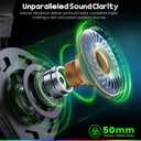 WESEARY Wireless Gaming Headset for PS5, PS4, PC, Laptop, Mac & Switch, Dual Low-Latency 2.4GHz USB/Type-C, Bluetooth Gaming Headphones with ENC Mic for Gamecube, 3D Stereo,Colorful Light, 50H Power
