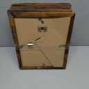 PEALSN 8x10 Picture Frame Set of 6, Display Pictures 5x7 with Mat or 8x10 without Mat for Wall Mounting or Table Top Display, Photo Frames Collage for Wall Decor, Rustic Brown