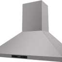 THOR Kitchen Wall Mount 36-Inch Chimney Range Hood in Stainless Steel - Model HRH3607