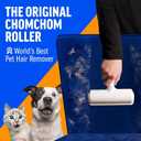 Pet Hair Remover Roller - Reusable Lint Roller for Dog & Cat Hair on Furniture, Couch, Carpet, Clothing - Eco-Friendly Portable Fur Remover Tool - Manual Operation - Plastic - White
