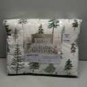 Great Bay Home 3-Piece Reversible Forest Cabin Bedspread Queen Quilt. All-Season, Comfortable, Soft Quilt Set - Truckee (Lodge Trees)