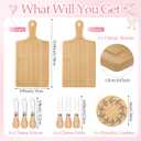 Honeydak 49 Pcs Baby Shower Prizes for Game Players 6 Set Cheese Board Fork Knives Coaster Towel Artificial Potted Plant Thanks Card Gift Bag for Baby Bridal Shower Wedding Favors(One Silly Goose)