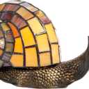 Dale Tiffany TA15173 Snail Tiffany Accent Table Lamp, Antique Bronze