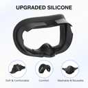 APEXINNO VR Silicone Face Pad Cover for Meta Quest 3 Sweat Guard, Light Blocker, Anti-Leakage Nose Pad, Comfortable Face Cushion, Only Face Cover (Not Compatible with Quest 3S)