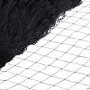 Windyun 1 Pc Bird Netting Bird Net Chicken Coop Mesh Heavy Duty Deer Fence Aviary Net Reusable Fruit Tree Poultry Barrier for Garden Protection Vineyard Against Hawk Squirrel, Black