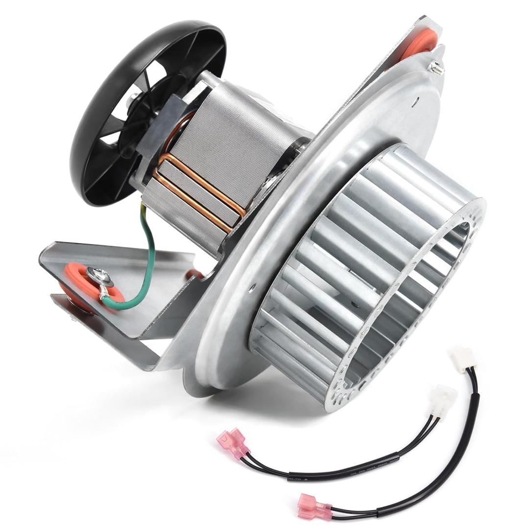 Furnace Draft Inducer Motor Assembly for Carrier, Bryant, Payne, Jakel Furnace 318984-753 HC21ZE117 HC21ZE114A LA11AA005 Inducer Motor Blower Wheel with Mounting Bracket Kit Replacement Parts