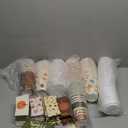 100 Pack 16 oz Fall Themed Disposable Coffee Cups with Snap-on Lids and Sleeves - for Hot or Cold Drinks, Pumpkin Spice Latte, Halloween, Thanksgiving, Autumn Party Supplies