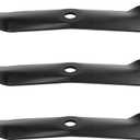 ACEBRI Mower Blades 54 '' for John Deere M143520 54 inch Mower Blades for John Deere z375r 1023E,1025R, LX280, X320 X380 X570 X580 X590 Blades for John Deere Z425, Z435, Z445 blades, (4/5" Cente)3Pack