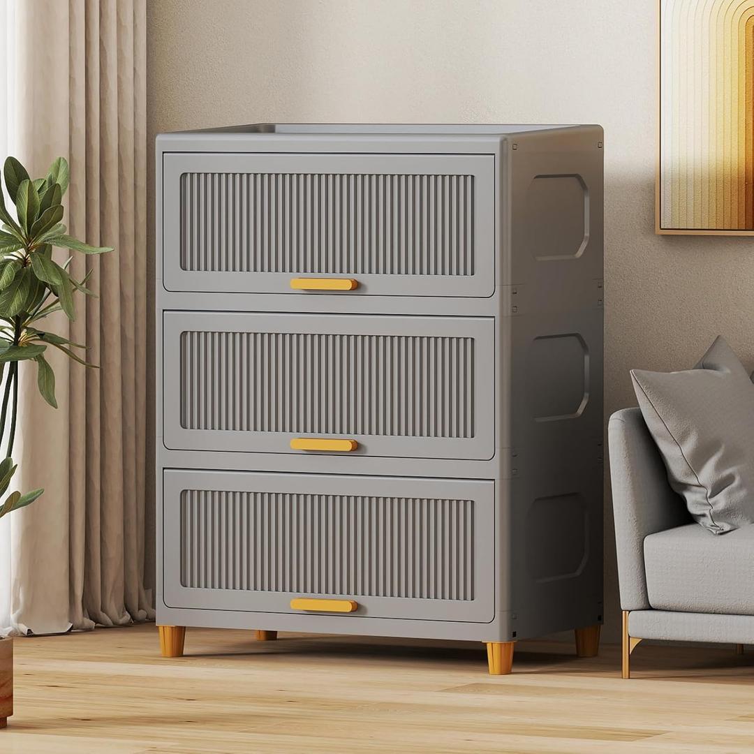 3 Tier Large Storage Bins with 1 Lid