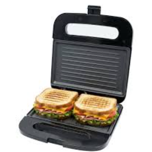 OVENTE Electric Panini Press Grill with Nonstick Plates, LED Indicator Lights, Thermostat Control, Cool Touch Handle, Compact Sandwich Maker Perfect for Cooking Breakfast, Snacks & More, Black GP0401B