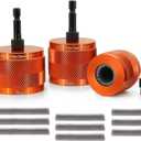 1/2" & 3/4" & 1" Metal Copper Pipe Cleaner Set,with 1/4 Hex Shank,Each Additional 2PCS Replaceable Blades are Provided,for Cleaning Rust, Stains, Paint on Copper Pipes and Various Metal Pipes