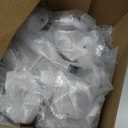 homdiy 25 Pack Black Round Drawer Knobs Solid Zinc Alloy Cabinet Knobs Kitchen Cabinet Hardware for Bathroom, Closet, Wardrobe