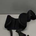 Travel Pillows for Airplanes, 360 Support Headrest Pillow with Eye Mask for Sleeping, Travel Airplane Pillow for Long Flights Car Road Trip, Travel Accessories Stop Bobblehead, Black