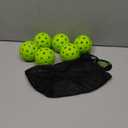 6-Pack Premium Pickleball Balls - USAP Approved, 40 Holes Outdoor/Indoor Pickle Balls with Bag, Perfectly Balanced, High Bounce True Flight, Pickle Ball for Tournament Play