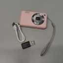 Digital Cameras FHD Camera for Kid Boys Girls Compact Digital Point and Shoot Camera with 16X Zoom 32GB Card Kids Camera for Kids (Pink)