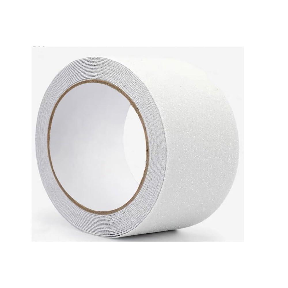 Grip Tape Anti Slip Tape 3 Inch, 20 Feet, White Heavy Duty Non Skid Tape for Stairs Outdoor/Indoor, Waterproof Safety Adhesive Strips Roll for Ramp Traction Tread Staircases, 80 Grit