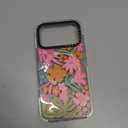 for iPhone 17 Pro Case Cute - Compatible with Magsafe - Durable Shockproof 6.6 ft Drop Impact Phone Case - Funny Passion Flower Design (6.3") Clear