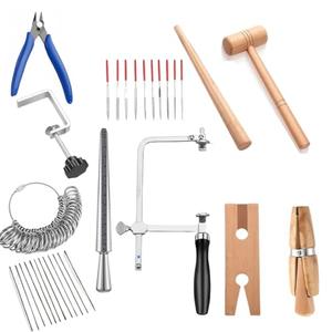 YoShin Jewelry Making Tools Set: Ring Clamps, Jewelry Sizers, Mandrels, Saw Frame, Clamps, Files, Ring Tools, Mallet Hammer & Stick for Adults