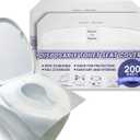 SoNeat Disposable Toilet Seat Cover- 1000 Sheets of XL Half-Fold Flushable Paper Toilet Seat Covers for Commercial, Public Restrooms, Travel Essentials, & Potty Training, 4 Packs of 250