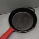 Lodge Cast Iron Skillet with Red Silicone Hot Handle Holder, 10.25inch