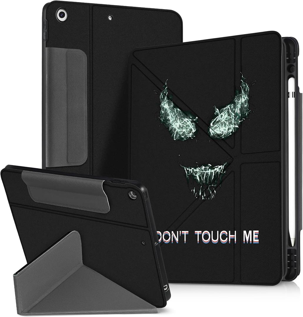 for iPad 9th/8th/7th Generation 10.2 Inch Case with Pen Holder for Boys Girls Women Men Cute Cartoon Anime Cool Funny Protector Stand Tablet Cover for Apple i Pad 7/8/9, Duye