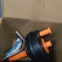 Drain Auger, Clog Remover with Drill Adapter, 25 Feet Flexible Plumbing Snake Use Manually or Powered for Kitchen, Bathroom and Shower Sink, Comes with Gloves (orange)