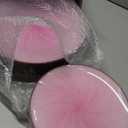 LIYH 60 Pcs Pink Plastic Combo Plates Set - Heavy Duty Pink Scalloped Plastic Disposable Plates for Party - 10.25" Dinner & 7.5" Dessert Plate 30 Guests