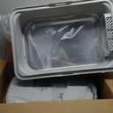 Stainless Steel Cat Litter Box with Lid, 180° Flip-Top XXXL Extra Large Enclosed Litter Box, 26" L x 18" W x 17" H Metal Litter Box with Hight Sides for Big Cats & Multiple Cats-Light Gray