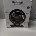 Holmes 8" Manual Blizzard Circulator – 3 Speeds, 90° Tilt, Powerful Airflow, Quiet Operation, Black