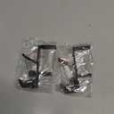 4 Pack Stocking Holders for Mantle for Christmas Decorations,2 in 1 Mantle Garland Holder for Hanging Christmas Stockings,No Drilling Required & Adjustable Garland Hanger, Metal(Black)