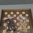 AMEROUS Magnetic Wooden Chess Set, 12.8" x 12.8" Walnut Chess Board Game with 2 Built-in Storage Drawers - 2 Bonus Extra Queens - Chess for Beginner, Kids and Adults, Gift Packaging