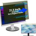 Privacy screen for computer,21.5 inch W491mm*H288mm 16:9 monitor Anti Blue Light Filter Hanging Type Anti Scratch Easy Installation Shield,monitor privacy screen for Desktop Compute