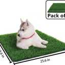 Artificial Grass for Dogs Pee Tray Fake Grass Mat for Professional Puppy Potty Trainer Replacement Dog Grass Pad for Indoor and Outdoor (25.5x19.5 Inch(Pack of 2))