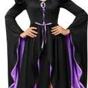 Spooktacular Creations Classic Witch Womens Halloween Costumes 2025, Costume with Witch Dress Hat Accessory for Cosplay (Medium)