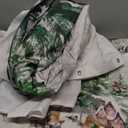 4 Pcs Christmas Shower Curtain Set for Bathroom Farmhouse Winter Vintage Shower Curtain with 12 Hook Rustic Bathroom Non Slip Rug Toilet Lid Cover, 70.8 x 70.8'' Waterproof(Forest Style)