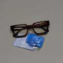 AIEYEZO Square Thick Frame Glasses for Women Men Fashion Blue Light Glasses Trendy Chic Computer Eyeglasses (Tortoise)