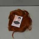 BERON Women Girls Short Bob Straight Dark Orange Wig Halloween Cosplay Wig Anime Costume Party Wigs