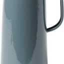 Falcon Enamelware Pitcher (57 oz), Metal Pitcher with Spout & Handle, Jug for Iced Tea, Water, Milk or Flower Vase, Dishwasher Safe, Oven Safe & Freezer Friendly (Oyster Gray)