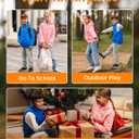 HENNCHEE Kids Heated Jacket for Boys Girls Lightweight Winter Heated Jacket with Battery Pack Heated Coat (Blue, M)