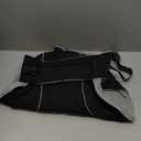 Lelepet Warm Dog Coats for Large Dogs Waterproof Dog Jacket Reflective Pet Fleece Vest Windproof Cold Weather Coats with Adjustable Buckle & Leash Hole, Black, XL