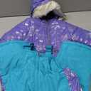 Arctic Quest Girls' Bib Snow Pants and Ski Jacket Water-Resistant Snowsuit For Kids Winter Hooded Jacket 18M