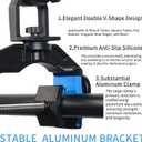 Fishing Rod Holders for Boat, Upgraded Fishing Rod Holder with Enlarge Clamp Innovative Dual-V Shaped Design Fit Round/Square Tube Boat Fishing, Fishing Gifts for Men