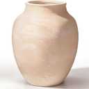12 Inch Vintage Large Ceramic Planter, Tall Clay Pot with Drainage Hole